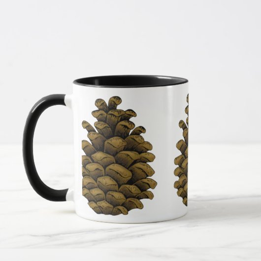 Mug Illustration du cône de pin (Gauche)