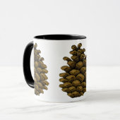 Mug Illustration du cône de pin (Devant gauche)