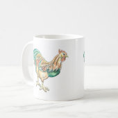 Mug Illustration du coq (Devant gauche)