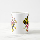 Mug Illustration du crabe du drapeau du Maryland (Centre)