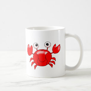 Mug Illustration du crabe rouge au dessin souriant