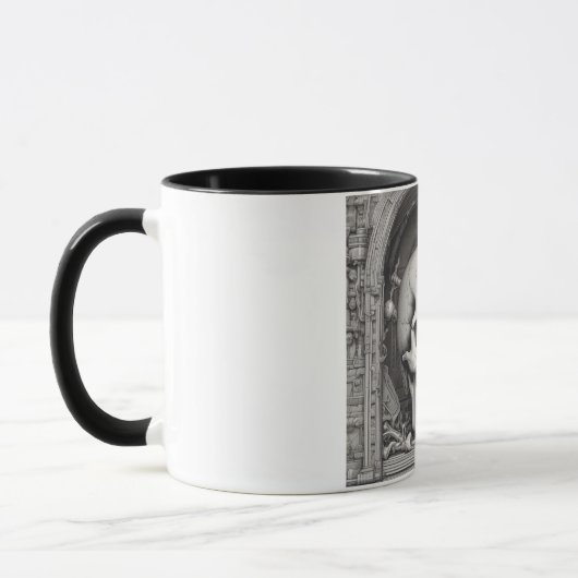 Mug Illustration du crâne (Gauche)