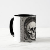 Mug Illustration du crâne (Devant gauche)
