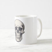 Mug Illustration du crâne (Devant droit)
