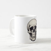 Mug Illustration du crâne (Devant gauche)