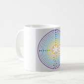 Mug Illustration du dédale de Chartres - Couleur arc-e (Devant gauche)
