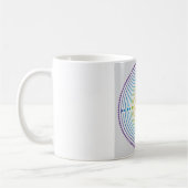 Mug Illustration du dédale de Chartres - Couleur arc-e (Gauche)