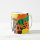 Mug Illustration du dessin animé de la cool Zebra Gira (Devant droit)