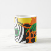 Mug Illustration du dessin animé de la cool Zebra Gira (Centre)