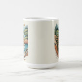 Mug Illustration du lion hybride vibrant Faune (Centre)