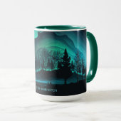Mug Illustration du nom personnalisé Aurora Borealis (Devant droit)