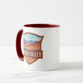 Mug Illustration du parc national de Death Valley Retr (Devant gauche)