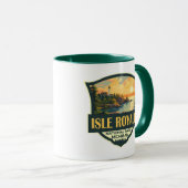 Mug Illustration du parc national de l'Isle Royale Bad (Devant droit)