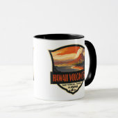 Mug Illustration du parc national des volcans d'Hawaii (Devant droit)