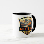 Mug Illustration du parc national Great Basin Art de v (Devant droit)