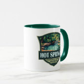 Mug Illustration du parc national Hot Springs Insigne  (Devant droit)