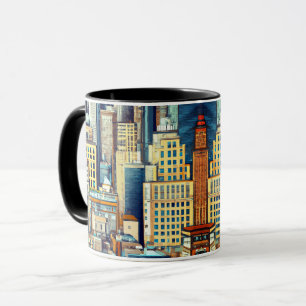 Mug Illustration du paysage urbain de New York