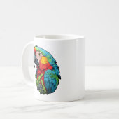 Mug Illustration du perroquet de dessin (Devant gauche)