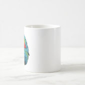Mug Illustration du perroquet de dessin (Centre)