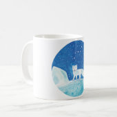 Mug Illustration du Petit Renard arctique (Vulpes lago (Devant gauche)