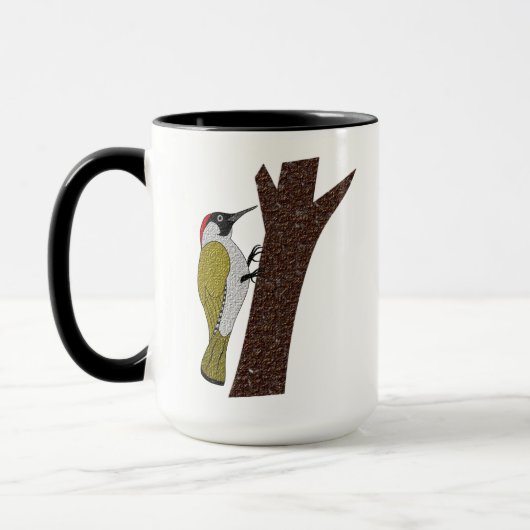 Mug Illustration du pic vert (Gauche)