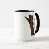 Mug Illustration du pic vert (Devant droit)