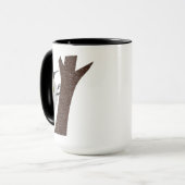 Mug Illustration du pic vert (Devant gauche)