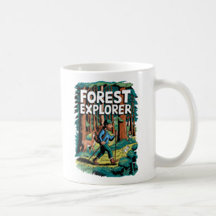 Mug Illustration du Randonnée Vintage de Forest Explor