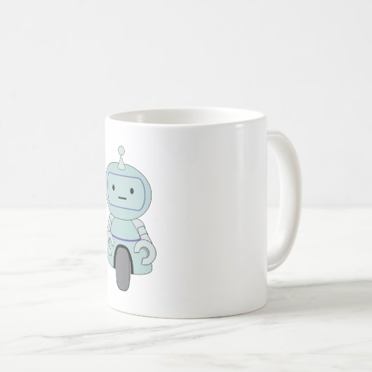 Mug Illustration du robot mignon (Devant droit)