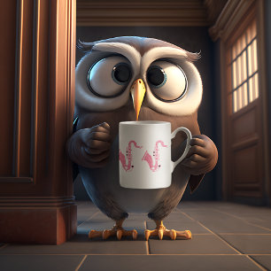 Mug Illustration du saxophone Parties scintillant rose