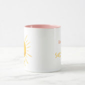 Mug Illustration du soleil du bon matin (Centre)