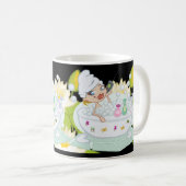 Mug Illustration du Spa de la maison Relaxant Girl Sho (Devant droit)
