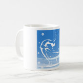 Mug Illustration du sport de patinage sur glace (Devant gauche)