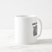 Mug Illustration du squelette de la cage thoracique de (Devant droit)