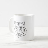 Mug Illustration du tigre (Devant gauche)