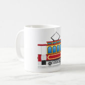 Mug Illustration du tramway rétro (Devant gauche)