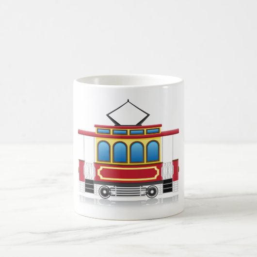 Mug Illustration du tramway rétro (Centre)