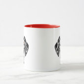 Mug Illustration du visage de chien dalmatien (Centre)