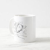 Mug Illustration d'un Amoureux de Beagle (Devant gauche)