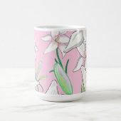 Mug Illustration d'un Arrière - plan rose (Centre)