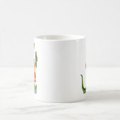 Mug Illustration D'Un Brontosaurus Jouant À Maracas. (Centre)