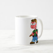 Mug Illustration D'Un Chasseur De Spinosaure Avec Arme (Devant droit)