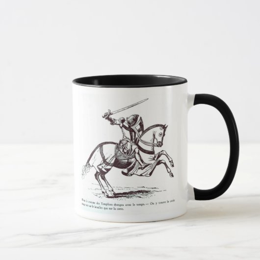 Mug Illustration d'un chevalier Templar (Droite)