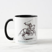 Mug Illustration d'un chevalier Templar (Gauche)