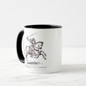 Mug Illustration d'un chevalier Templar (Devant gauche)