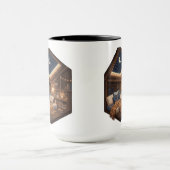Mug Illustration d'un coin de lecture confortable dans (Centre)
