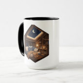 Mug Illustration d'un coin de lecture confortable dans (Devant gauche)