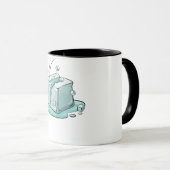 Mug Illustration d'un cube de glace fissuré (Devant droit)