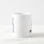 Mug Illustration d'un dauphin mangeant des ramen (Centre)