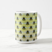 Mug Illustration d'un essaim de bourdons à miel (Devant droit)